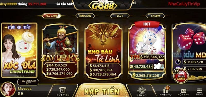 Thư viện trò chơi phong phú và hấp dẫn của Tp88 - Tp88