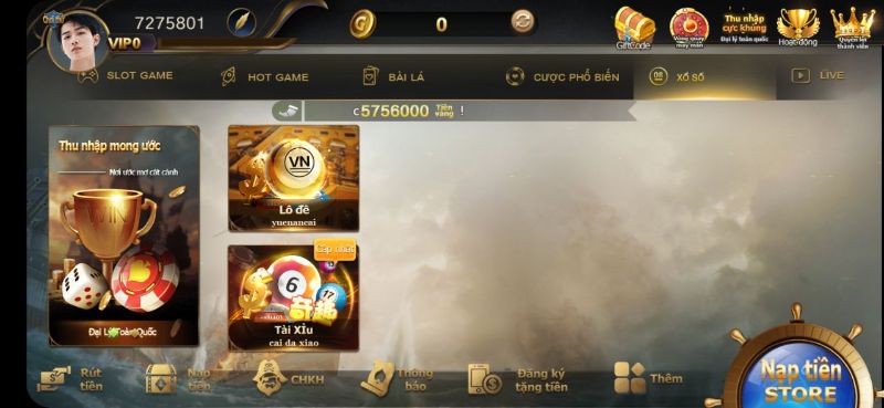 Chuyển tiền cho Rikvip bằng thẻ cào - Rikvip